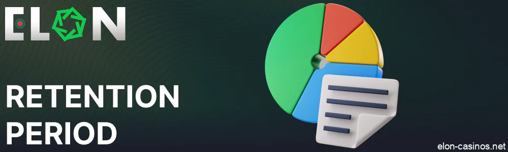 Personal data retention period on Elon Casino Bangladesh