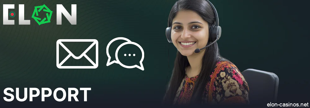 Elon Casino customer support options for players from Bangladesh