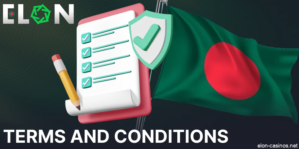 Elon Casino terms and conditions for players from Bangladesh